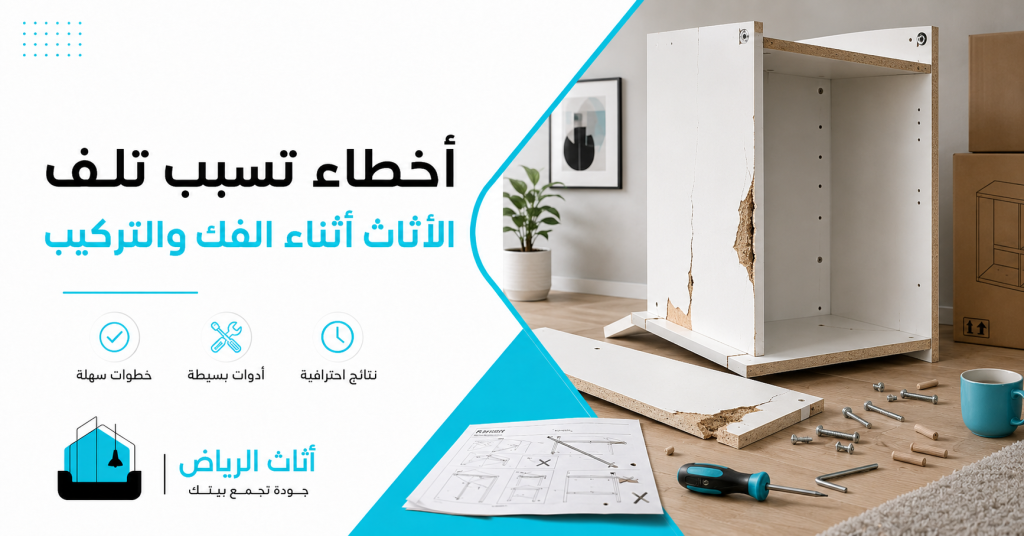 أخطاء تسبب تلف الأثاث أثناء الفك والتركيب